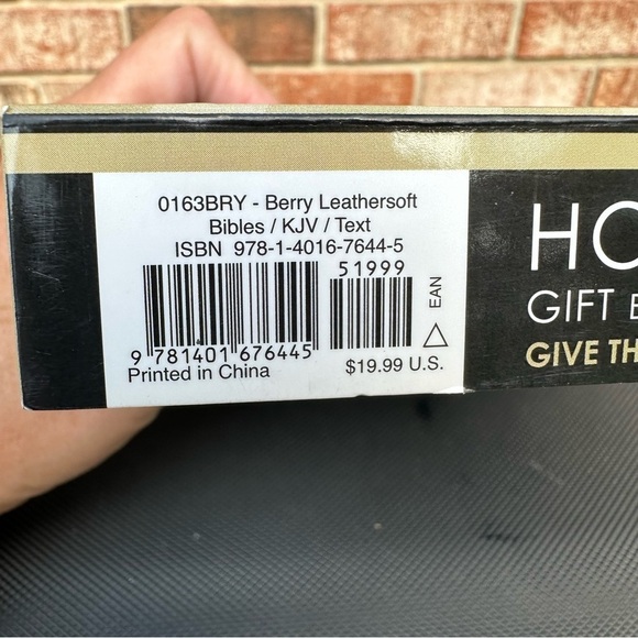 Holy Bible-KJV Classic Series Gift Edition 1987 Thomas Nelson NEW Berry Leather - Picture 3 of 11